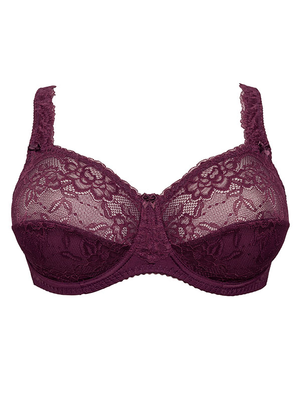 619435-24-beate-full-lace-bra-dark-cherry fra Plaisir