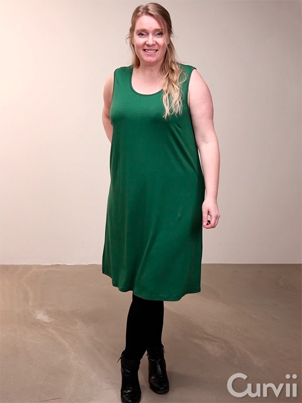 GITTE  - Plus Size Top fra Gozzip