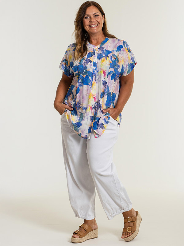 CLARA - Plus Size Byxor fra Gozzip