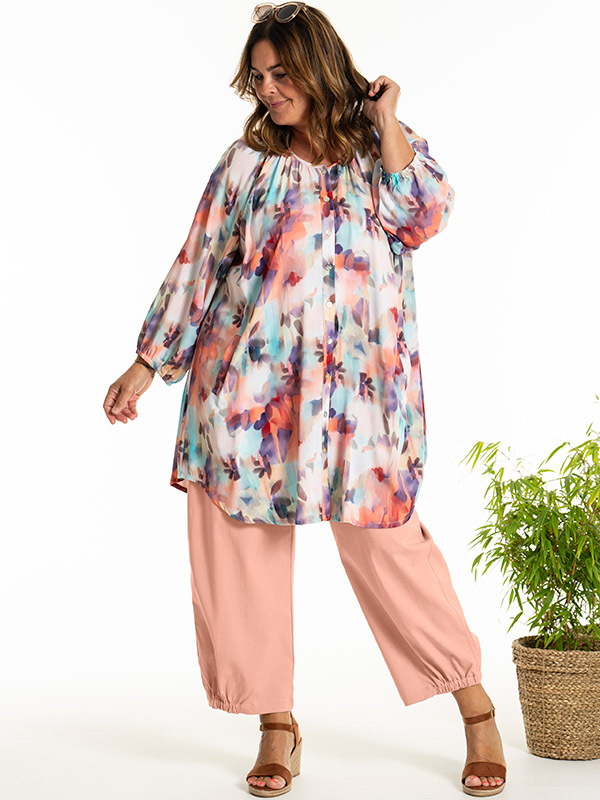 CLARA - Plus Size Byxor fra Gozzip