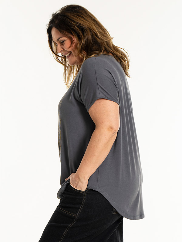 GITTE - Plus Size T-shirt fra Gozzip