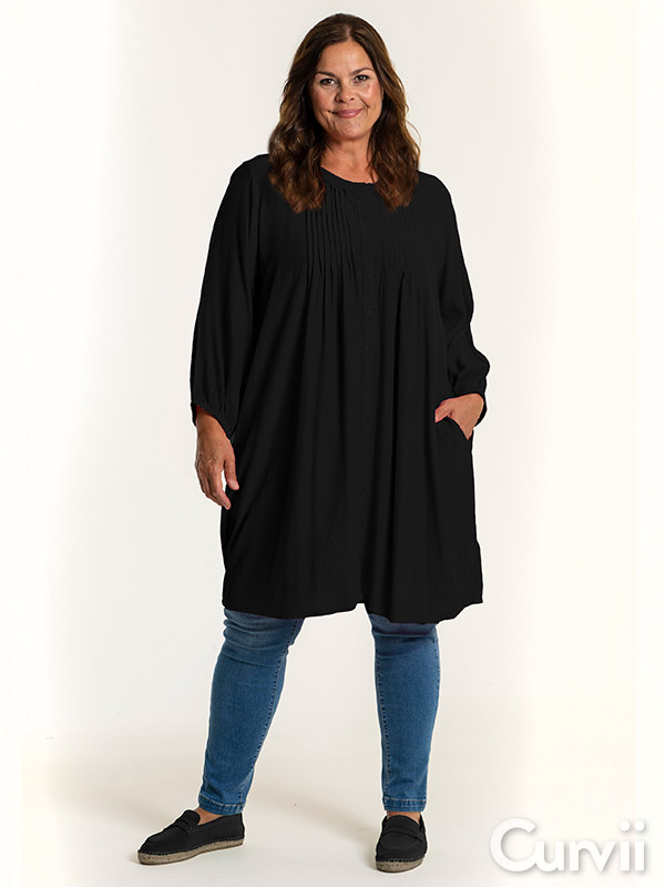 JOHANNE  - Plus Size Tunika fra Gozzip