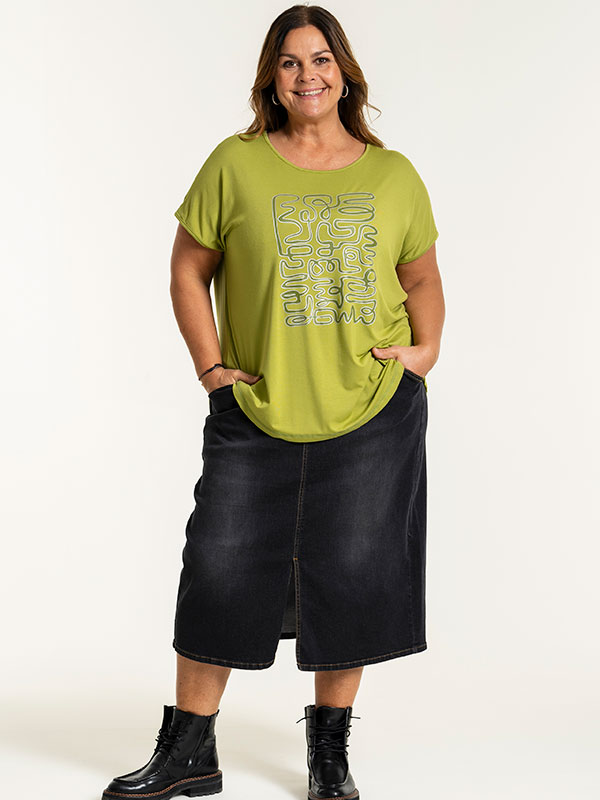 ALENA - Plus Size Kjol fra Gozzip