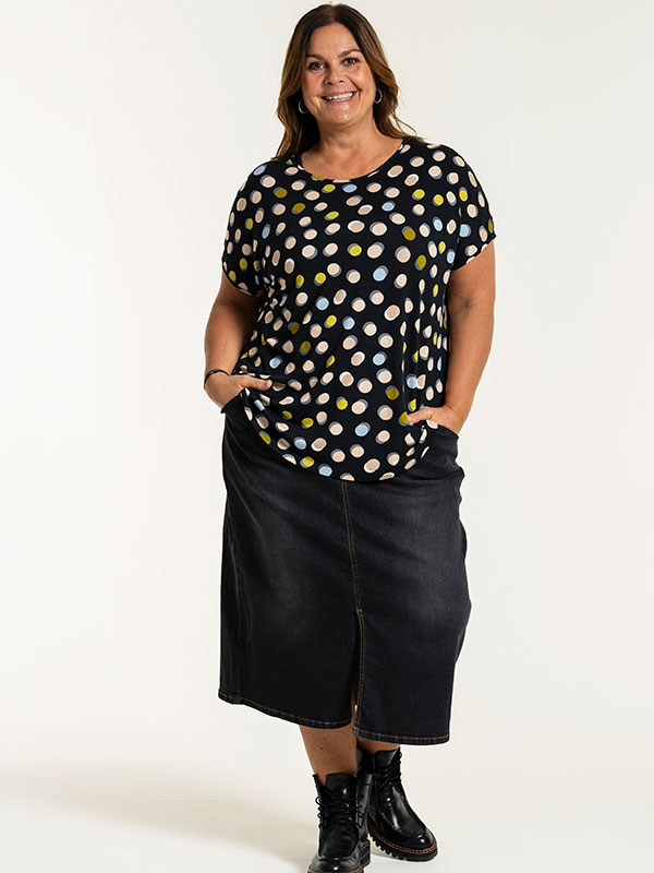 ALENA - Plus Size Kjol fra Gozzip