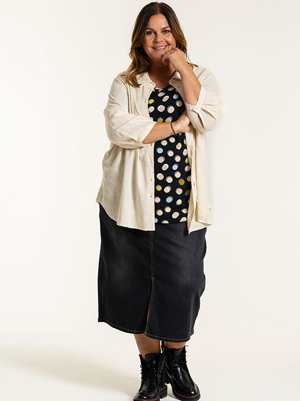 ALENA - Plus Size Kjol fra Gozzip