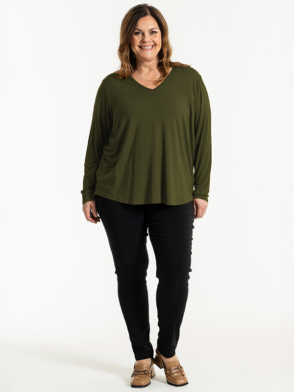 GITTE - Plus Size Blus fra Gozzip
