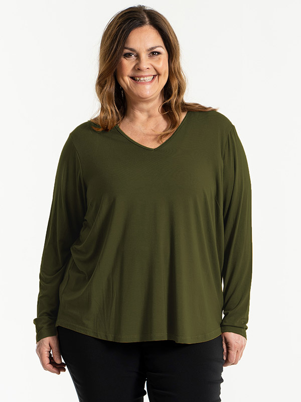 GITTE - Plus Size Blus fra Gozzip