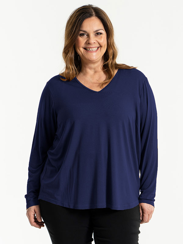 GITTE - Plus Size Blus fra Gozzip