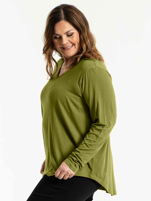 GITTE - Plus Size Blus fra Gozzip