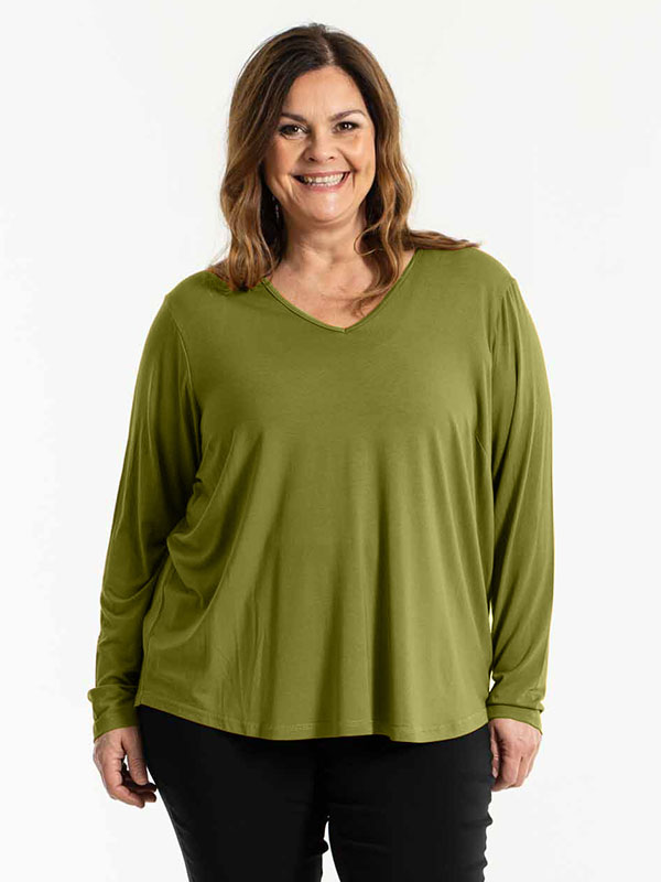 GITTE - Plus Size Blus fra Gozzip