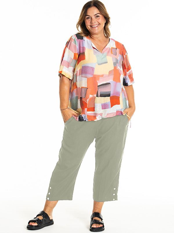 CLARA - Plus Size Byxor fra Gozzip