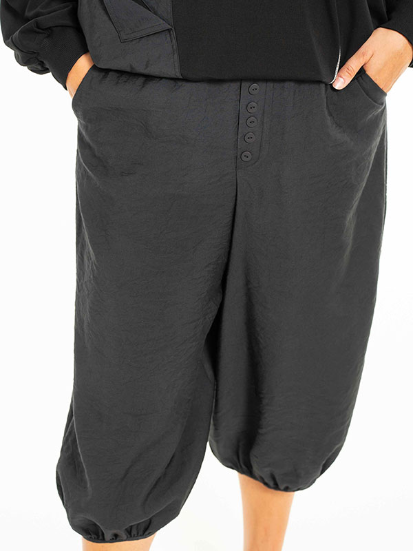 CRISTEL - Plus Size Byxor fra Gozzip Black