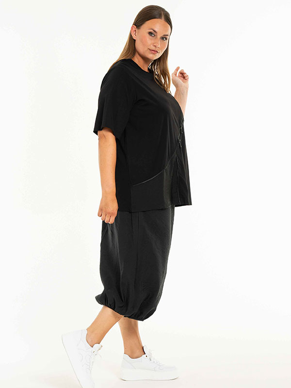 CRISTEL - Plus Size Byxor fra Gozzip Black