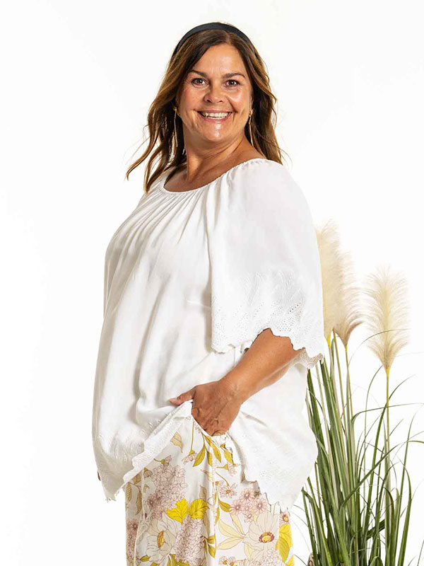 DITTEN - Plus Size Blus fra Gozzip