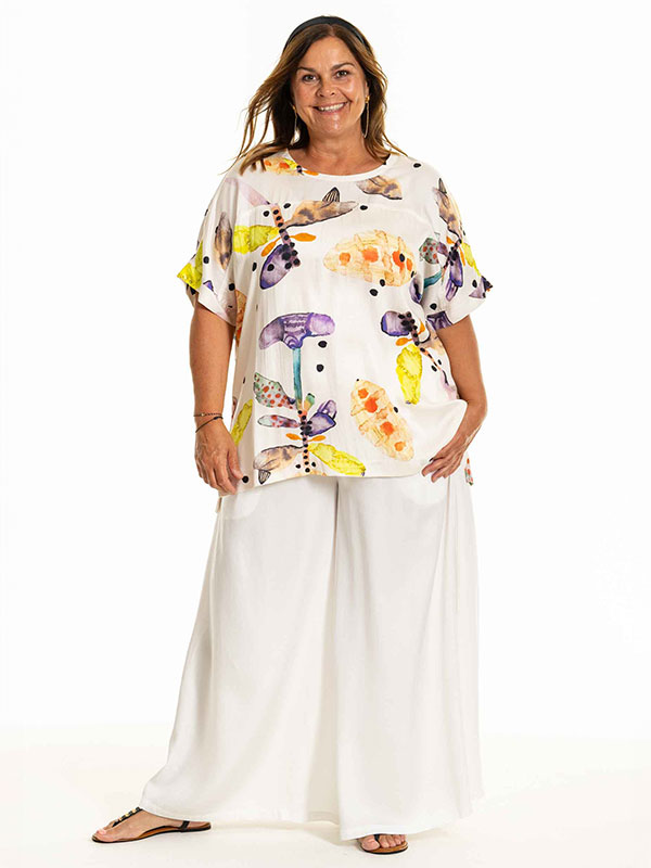 ELLY - Plus Size Blus fra Gozzip