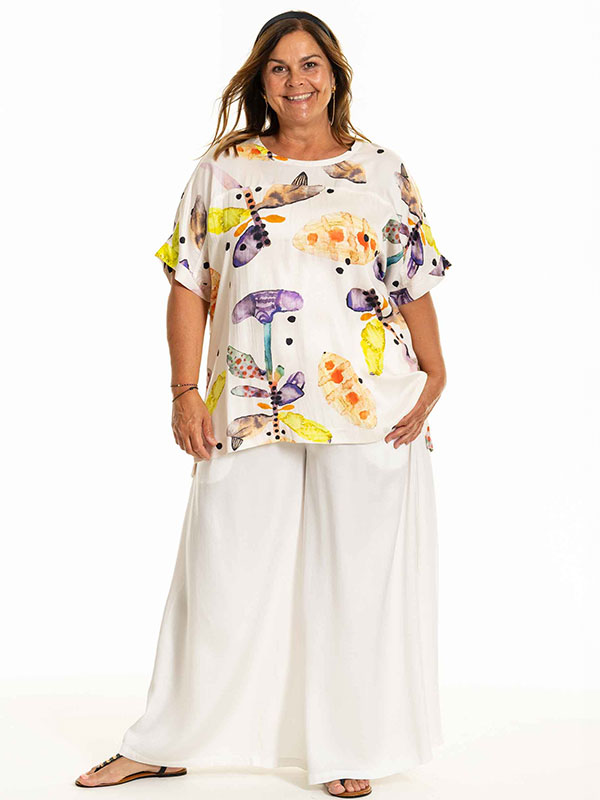 BERETHE - Plus Size Byxor fra Gozzip