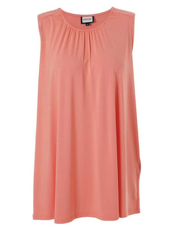 BEATA - Plus Size Blus fra Gozzip