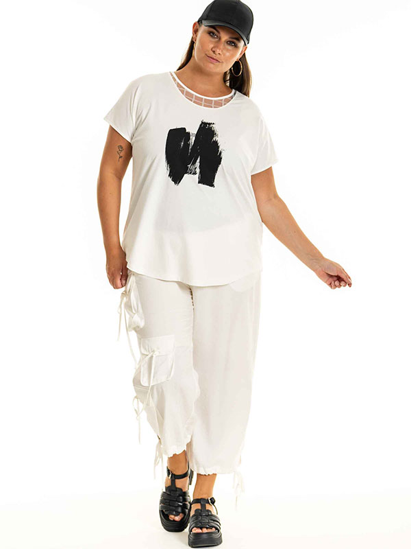 EDITA - Plus Size Blus fra Gozzip Black