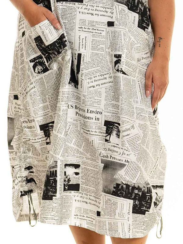 GELLIDA - Plus Size Klänning fra Gozzip Black