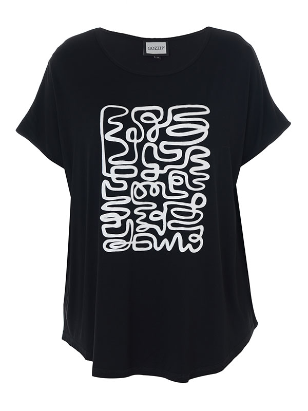 GITTE - Plus Size T-shirt fra Gozzip