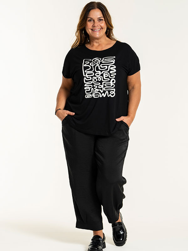 GITTE - Plus Size T-shirt fra Gozzip