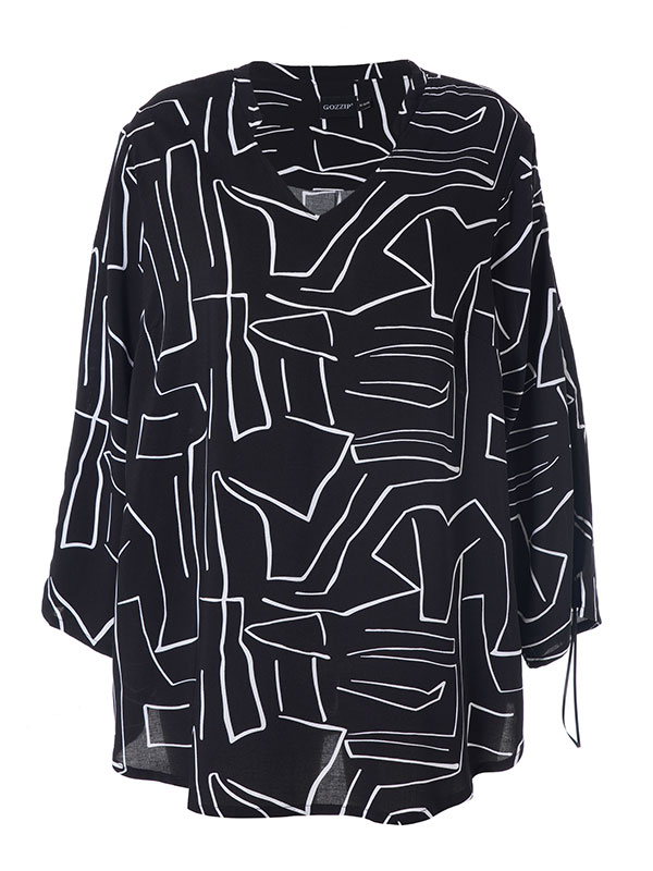 FREJA - Plus Size Blus fra Gozzip