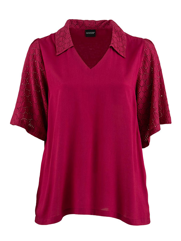FRIGGA - Plus Size Blus fra Gozzip