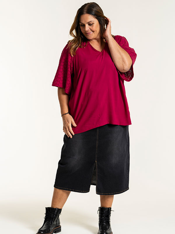 FRIGGA - Plus Size Blus fra Gozzip