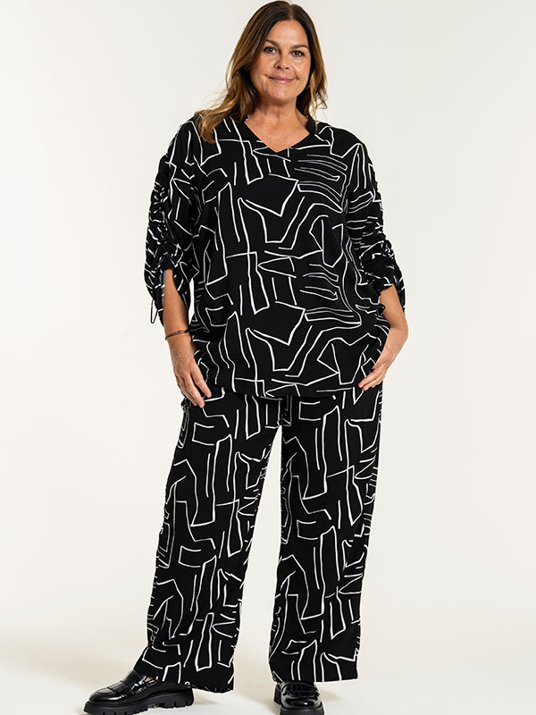 MARGRETHE - Plus Size Byxor fra Gozzip