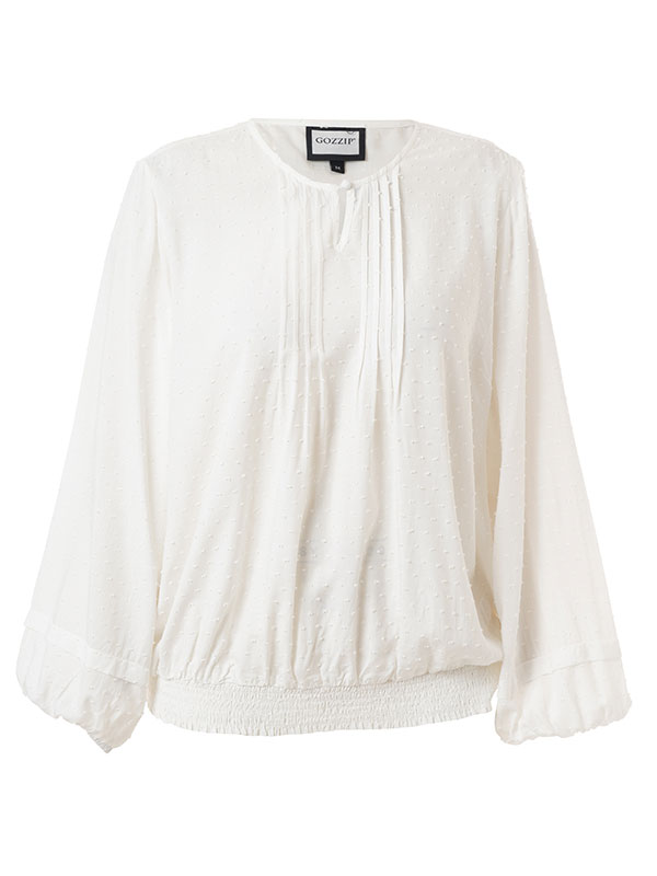 GABRIELLA - Plus Size Blus fra Gozzip