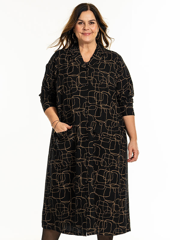 GUNDE - Plus Size Klänning fra Gozzip