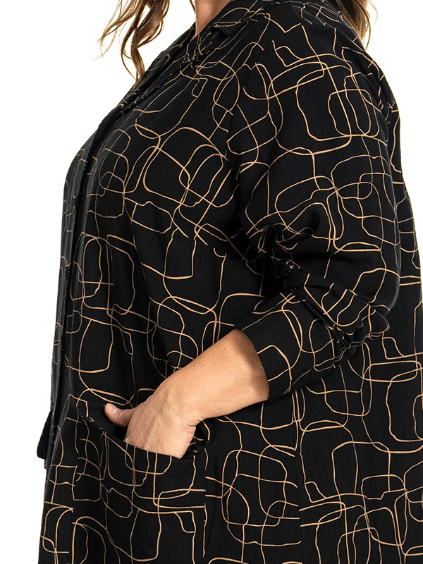 GUNDE - Plus Size Klänning fra Gozzip