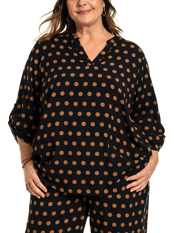 BILLIE - Plus Size Blus fra Gozzip