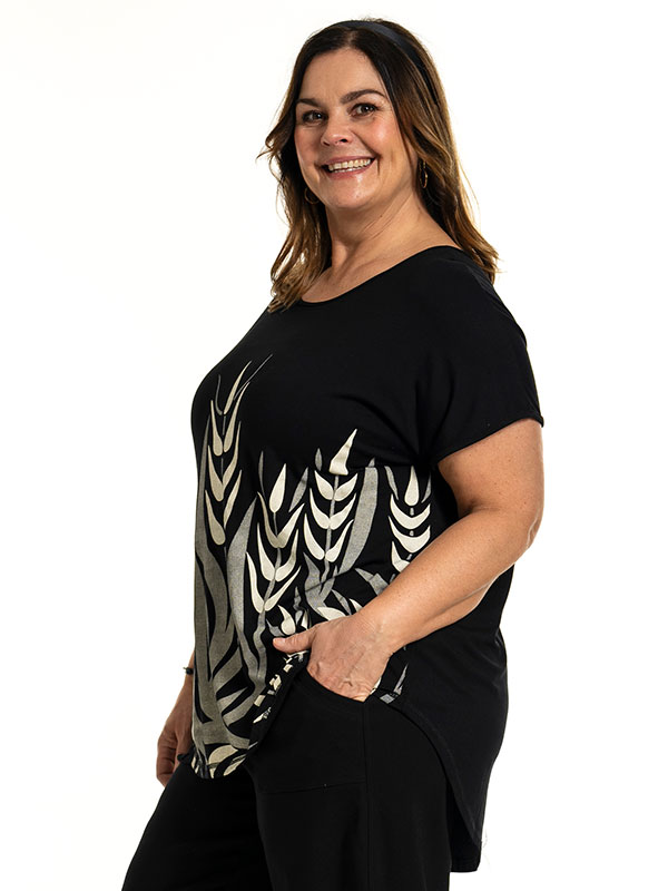 GITTE - Plus Size T-shirt fra Gozzip