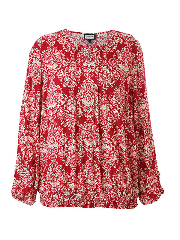GABRIELLA - Plus Size Blus fra Gozzip