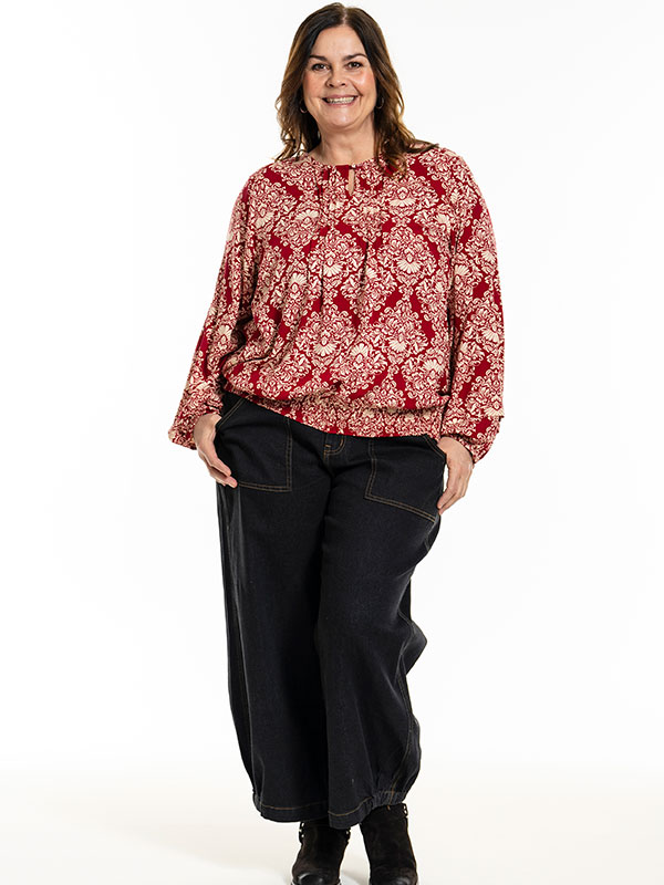 GABRIELLA - Plus Size Blus fra Gozzip