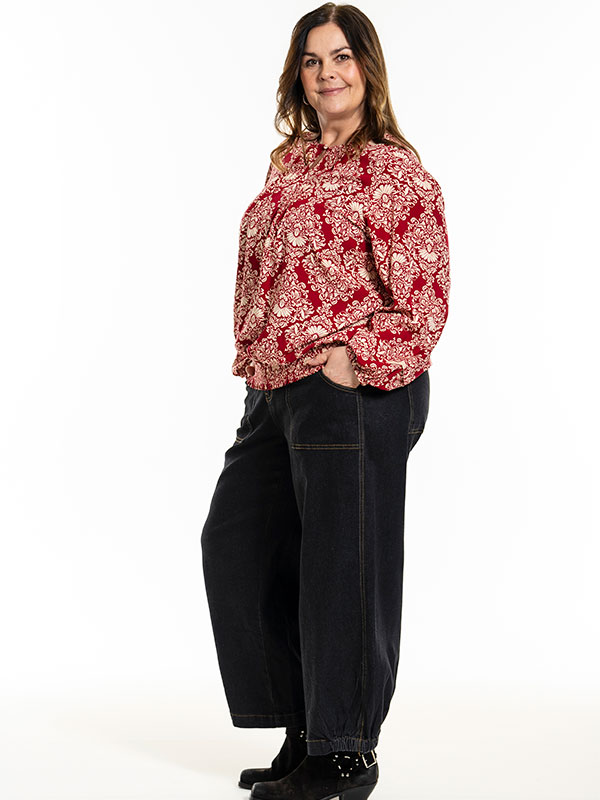 GABRIELLA - Plus Size Blus fra Gozzip