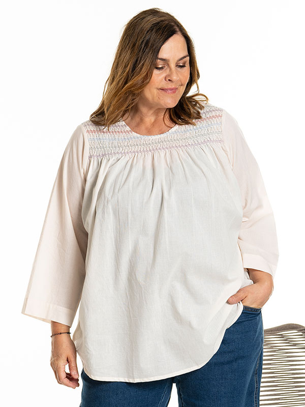 INGFRED - Plus Size Blus fra Gozzip