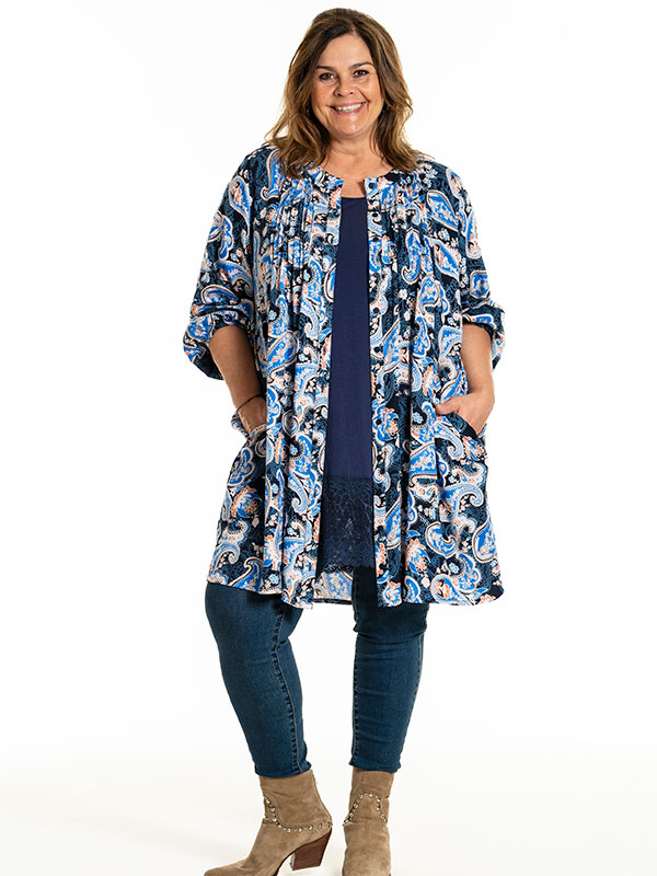 JOHANNE - Plus Size Tunika fra Gozzip