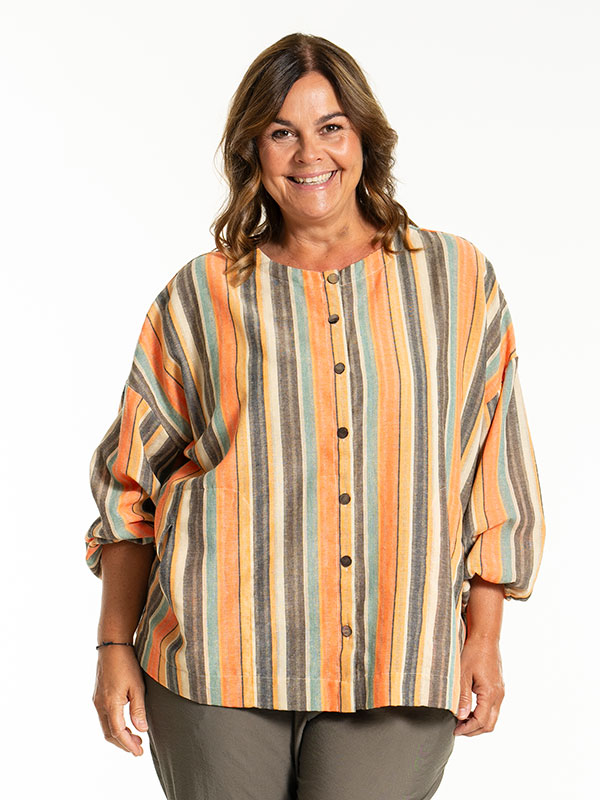 ANN-MARI - Plus Size Blus fra Gozzip