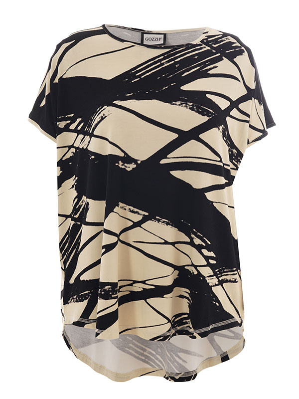 GITTE - Plus Size T-shirt fra Gozzip