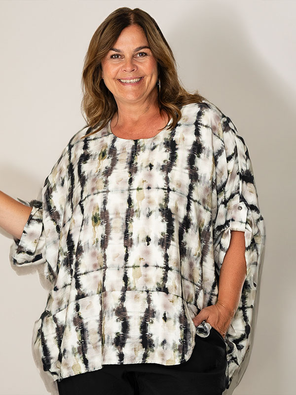 ELISSA - Plus Size Blus fra Gozzip