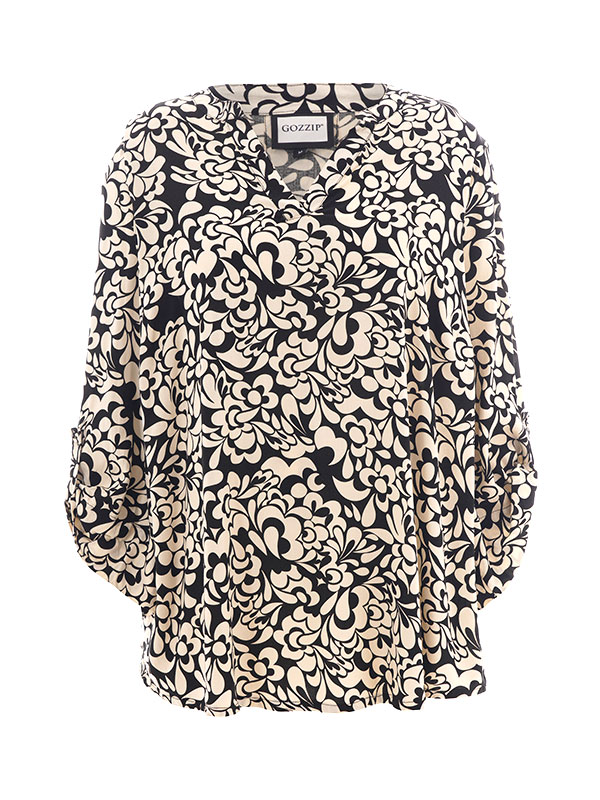 BILLIE - Plus Size Blus fra Gozzip