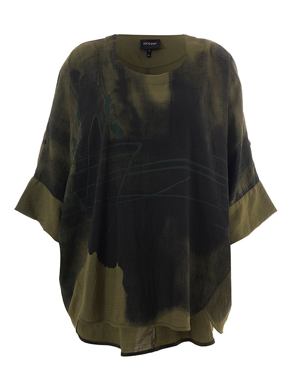 KLEO - Plus Size Blus fra Gozzip Black