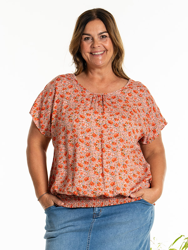 ELISE - Plus Size Blus fra Gozzip