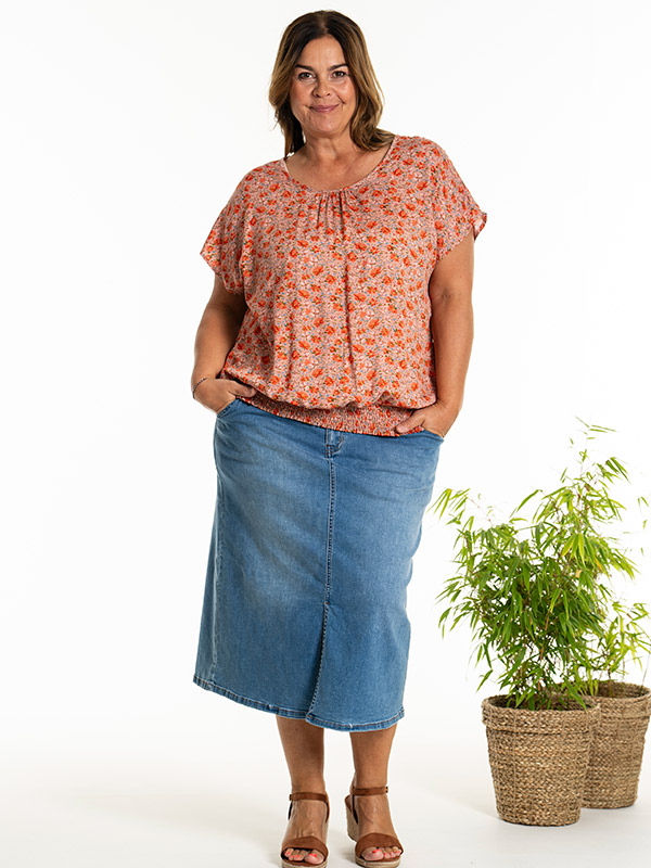 ELISE - Plus Size Blus fra Gozzip
