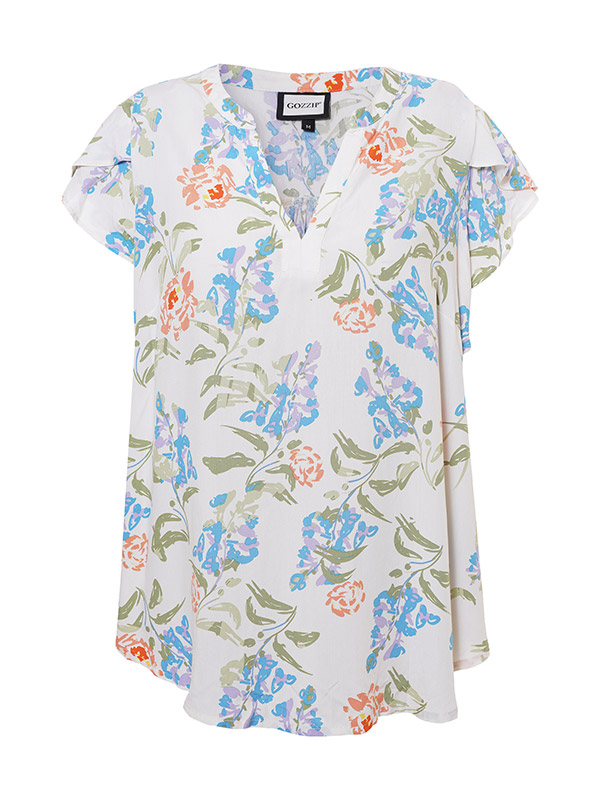 KARUNA - Plus Size Blus fra Gozzip