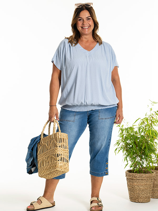 KASSANDRA - Plus Size Blus fra Gozzip