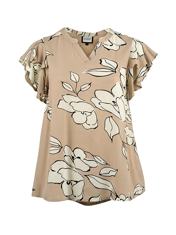 KATHLA - Plus Size Blus fra Gozzip