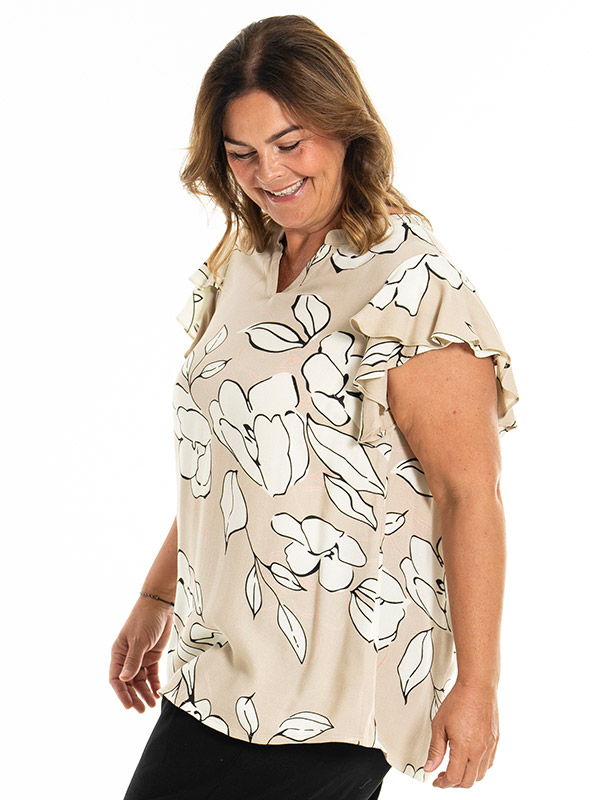 KATHLA - Plus Size Blus fra Gozzip